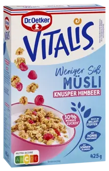 Dr. Oetker Hrskavi malina muesli s manje šećera