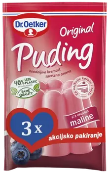 Dr. Oetker Original puding s okusom maline