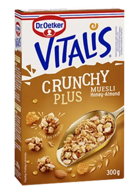 Dr. Oetker Vitalis Crunchy Plus Med-Badem