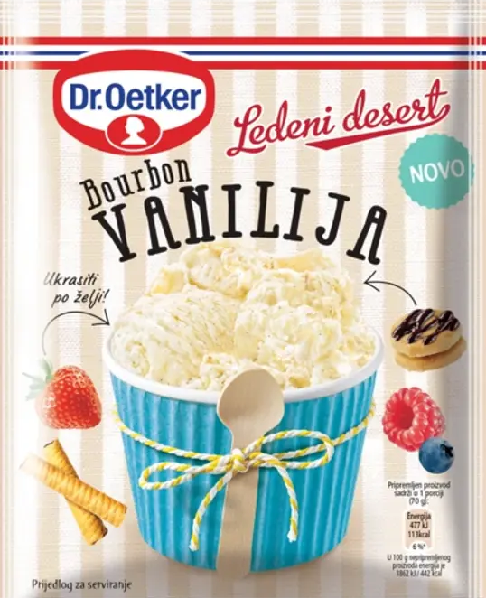 Dr. Oetker Ledeni desert Bourbon vanilija