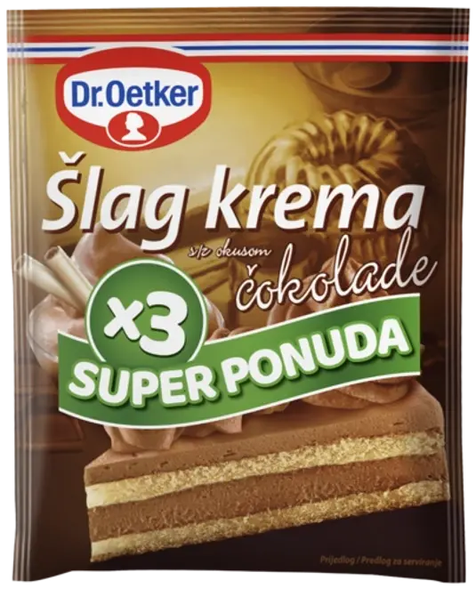 Dr. Oetker Šlag krema s okusom čokolade