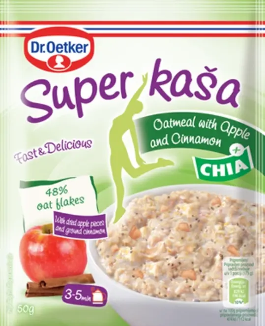 Dr. Oetker Zobena kaša s jabukom, cimetom i chia sjemenkama