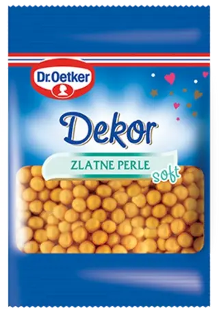 Dr. Oetker Dekor zlatne perle soft