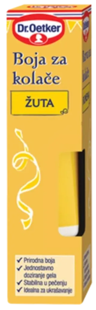 Dr. Oetker Žuta boja za kolače