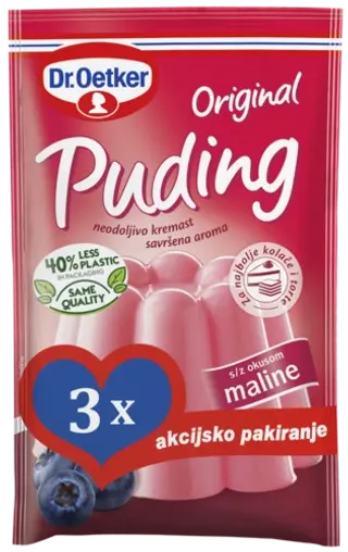 Dr. Oetker Original puding malina