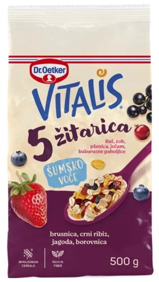Dr. Oetker Vitalis 5 žitarica - šumsko voće