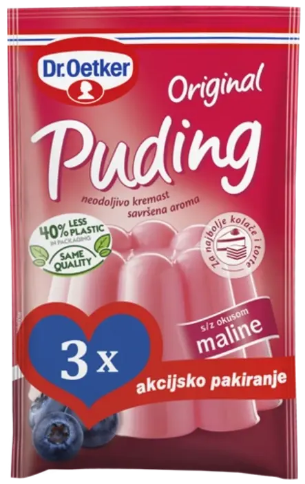 Dr. Oetker Original puding malina