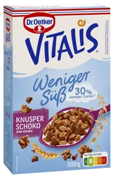 Dr. Oetker Hrskavi čokoladni muesli s manje šećera
