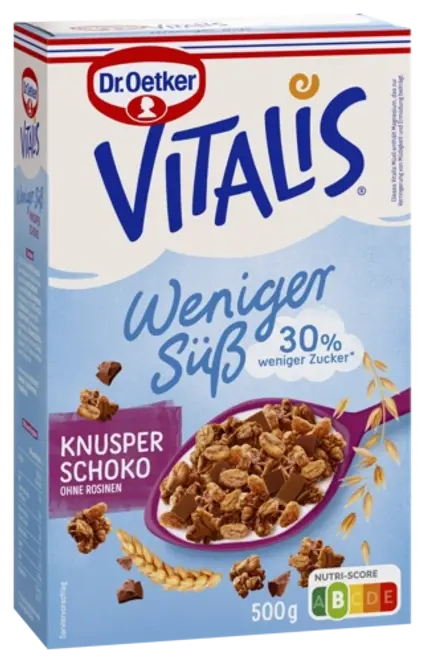 Dr. Oetker Hrskavi čokoladni muesli s manje šećera