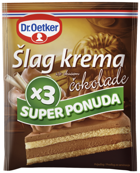 Dr. Oetker Šlag krema s okusom čokolade