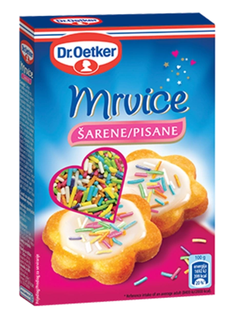 Dr. Oetker Šarene mrvice + 1 Dr. Oetker marcipan cvjetići